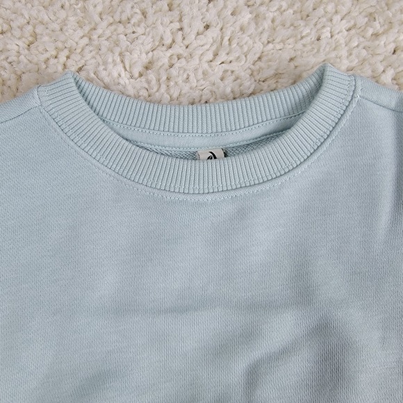 Amazon Unisex Baby Crewneck Sweatshirt Light Blue Preemie - Picture 4 of 15